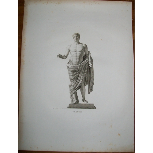 8542 - Pierre Bouillon – Rare engraving entitled Claude 1811.
This  rare etching of an ancient sculpture of... 