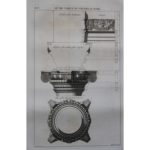 8815 - Anthony Desgodetz - 3 engravings of The Temple of Concord 1771.

These rare engravings are from Volu... 