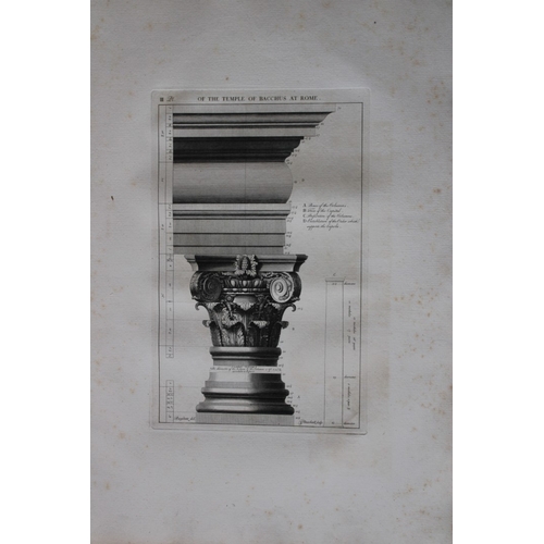 8816 - Anthony Desgodetz - 2 engravings of the Temple of Bacchus 1771.

These rare engravings are from Volu... 