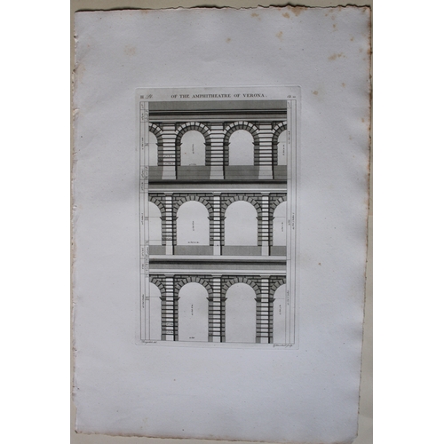 8817 - Anthony Desgodetz - 2 engravings of Amphitheatre at Verona 1795.

These  rare engravings are from Vo... 