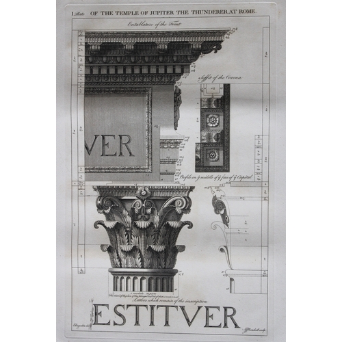 8818 - Anthony Desgodetz - 2 engravings of The Temple of Jupiter 1795.

These  rare engravings are from Vol... 