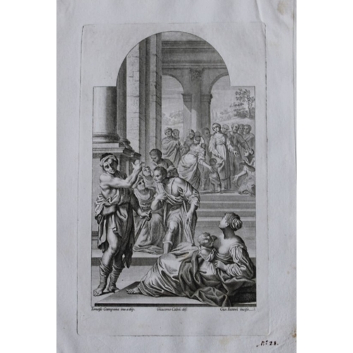 9871 - Lodovico Carracci - 2 engravings from St. Michele Bologna 1776. 

These rare copper engravings are f... 