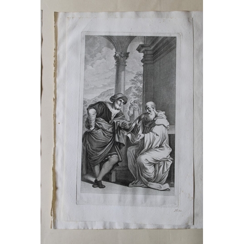 9874 - Lodovico Carracci - 2 engravings from St. Michele Bologna 1776. 

This rare copper engraving is from... 