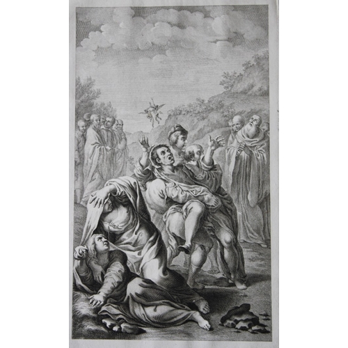 9875 - Lodovico Carracci - 2 engravings from St. Michele Bologna 1776. 

This rare copper engraving is from... 