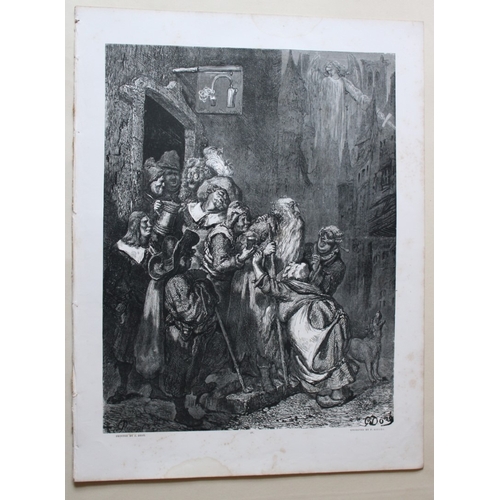 9878 - Gustave Dore - Original engraving from The Wandering Jew 1857. 

This original wood engraving is Pla... 