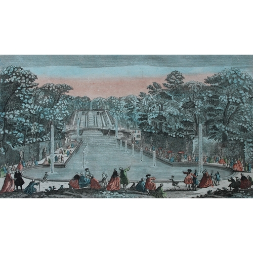 9882 - Vue d'Optique - Cascades de St. Cloud 1770. 

This original hand-coloured engraving is the Vue Persp... 