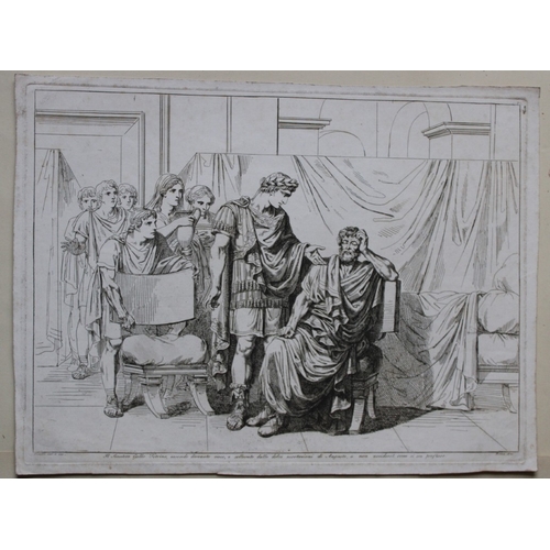 10025 - B Pinelli - Folio etching of Senator Tetrinus from Istoria Romano 1821. 

This rare copper engraving... 