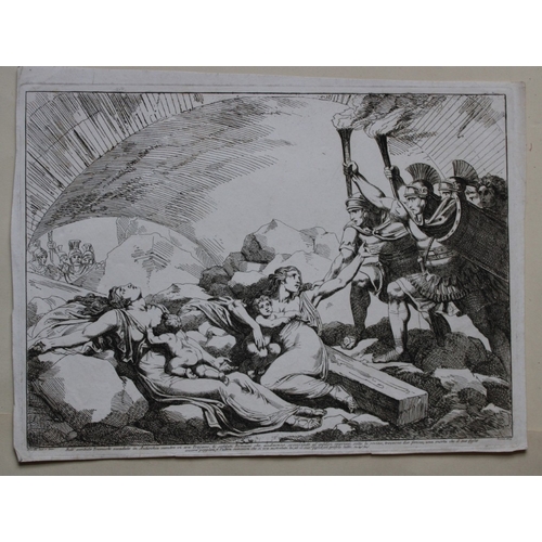 10027 - B Pinelli - Folio etching of Antioch earthquake  from Istoria Romano 1821. 

This rare copper engrav... 