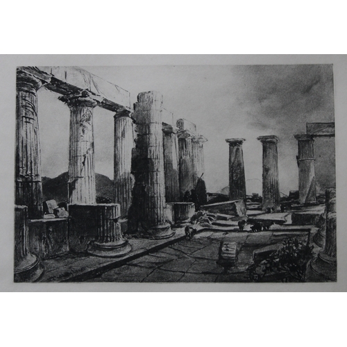 15013 - John Fulleylove 1897 - Etching of Temple of Bassae. This superb etching is from Pictures of Classic ... 