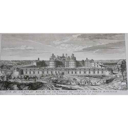15137 - Jacques Rigaud - Chateau Royal de Chambord 1730. This beautiful engraving is from Les Maisons Royale... 