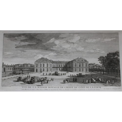15140 - Jacques Rigaud - Maison Royalle de Choisy 1730. This beautiful engraving is from Les Maisons Royales... 