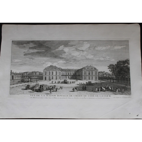 15140 - Jacques Rigaud - Maison Royalle de Choisy 1730. This beautiful engraving is from Les Maisons Royales... 
