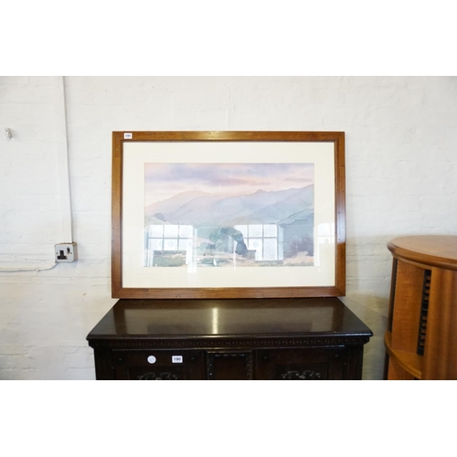 191 - A framed picture of a Highland scene
