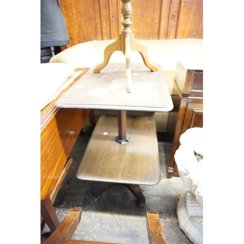 306 - A 2 tier mahogany dumb waiter