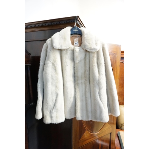313 - A faux fur jacket