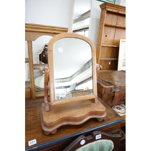 330 - A dressing table swing mirror