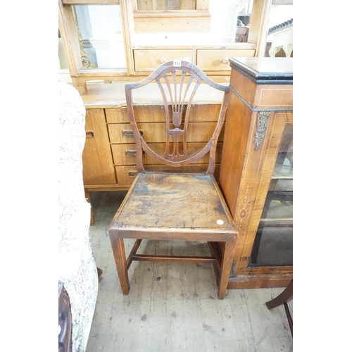 333 - An elm seat country chair
