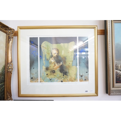 353 - A limited edition of a seated figure
