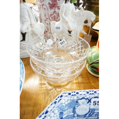 551 - 2 cut glass bowls