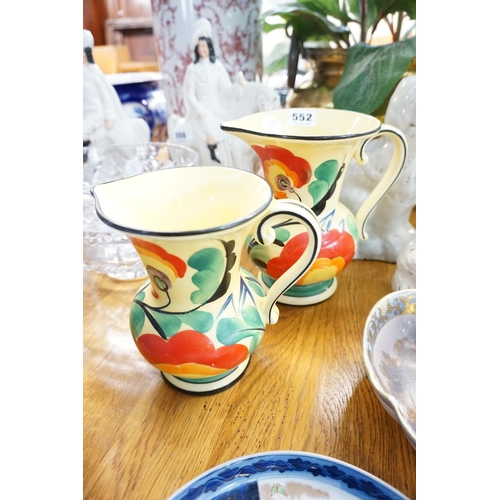 552 - 2 decorative jugs