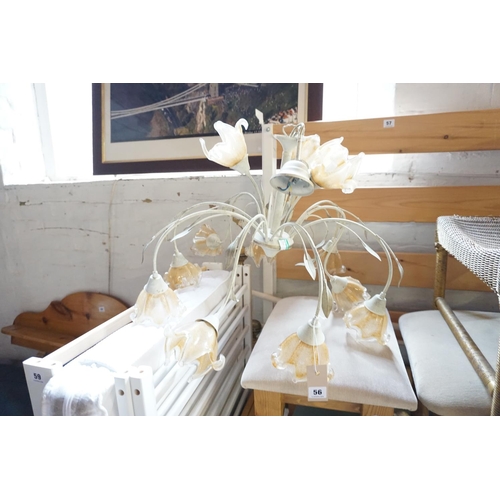 56 - A decorative chandelier style light fitting