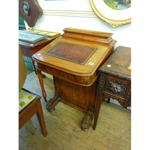 189 - A Victorian walnut Davenport