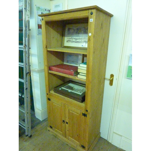 207 - A shelved cupboard unit