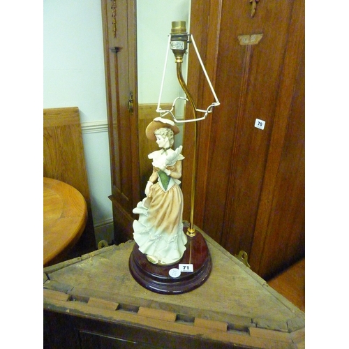 71 - A decorative lamp base