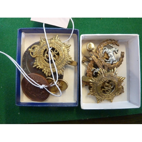 589a - Coins, badges, gold cufflink etc