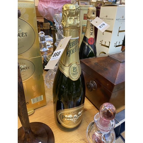 868 - A presentation bottle of Perrier Jouet champagne