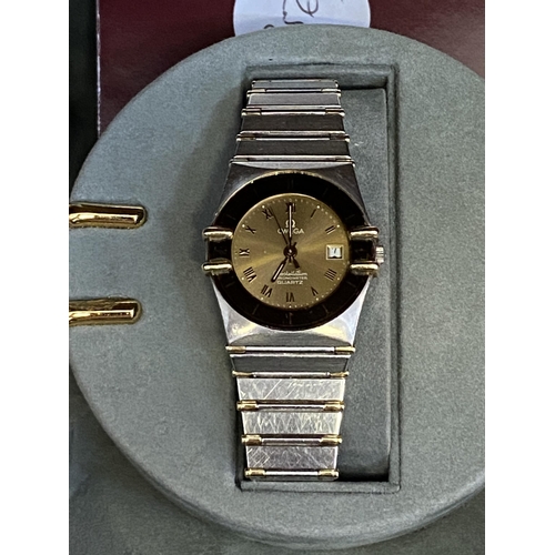 49 - A ladies Omega Constellation wrist watch, circa 1985