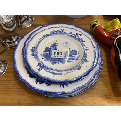 191 - Various Royal Doulton Norfolk plates