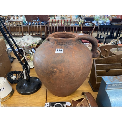 219 - A large pottery jug