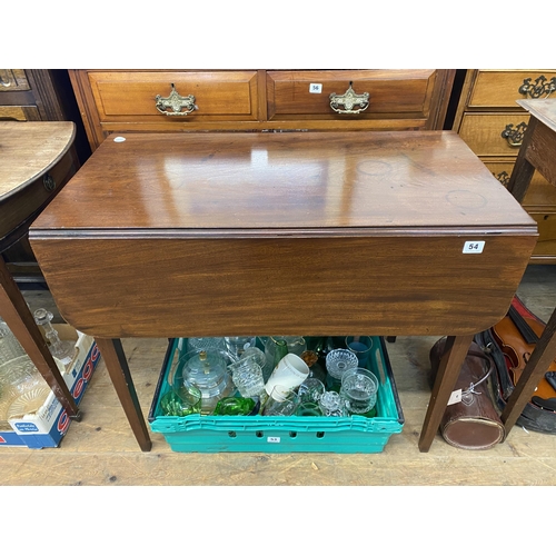 54 - A mahogany drop leaf Pembroke table