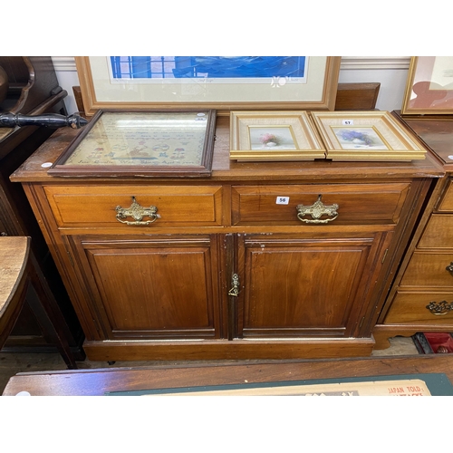 56 - A mahogany sideboard