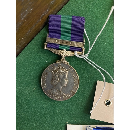 934 - A Cyprus Service Medal awarded to Private R Jones Royal Berkshire Regiment