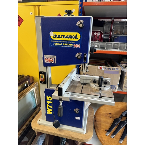 31 - A Charnwood model W715 10 inch bandsaw