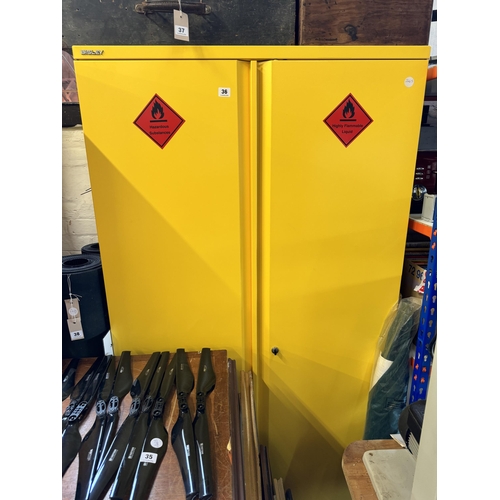 36 - A Bisley steel double doored cabinet