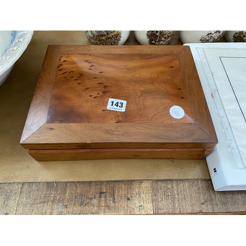 143 - A walnut box