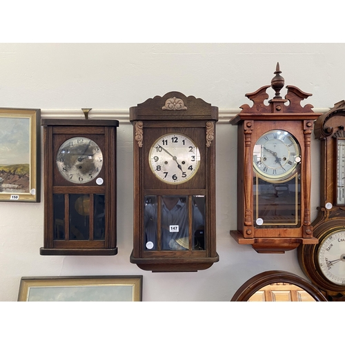 147 - 3 wall clocks