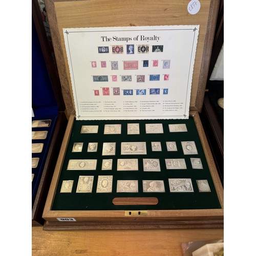 903 - 25 silver ingots commemorating the Stamps of Royalty