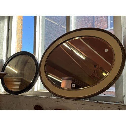 18 - 2 oval mirrors