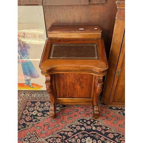 58b - A reproduction Davenport desk