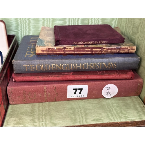 77 - Assorted old books