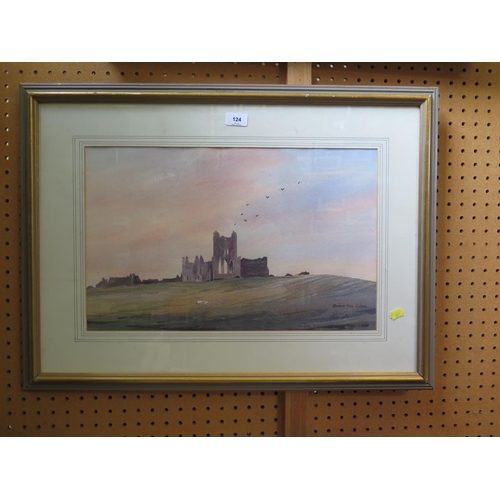 124 - Peter Knuttel
Dunbrody Abbey, Co. Wexford
watercolour
signed and inscribed
32 x 51 cm