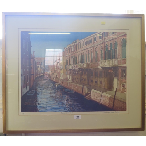 132 - After Frances St. Clair Miller 
Fondamenta Zen, Venice
limited edition aquatint print
signed and num... 