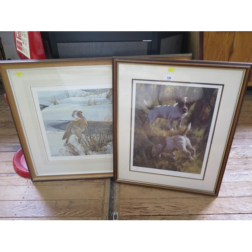 135 - John Trickett 
Diggers - two Jack Russell terriers
limited edition print 
signed and numbered 136/19... 