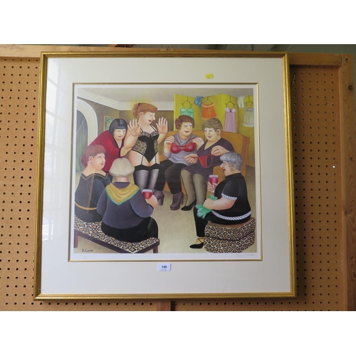 140 - After Beryl Cook
'Party Girls'
limited edition print
signed and numbered 90/650 in pencil
50 x 54 cm