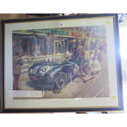 149 - After Terence Cuneo
Jaguar Pit Stop for the winning car, Le Mans 1953
Signed limited edition print
s... 