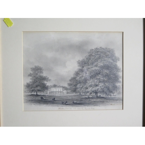 169 - 19th century English School
'Wintern from the oak near the Summer House'
pencil sketch
indistinctly ... 